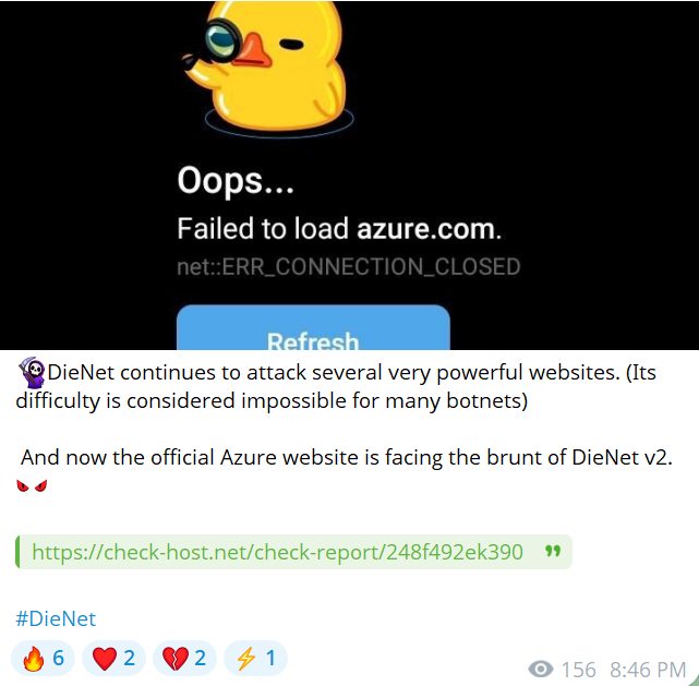DieNet瞄准Microsoft Azure网站-xLab 威胁情报