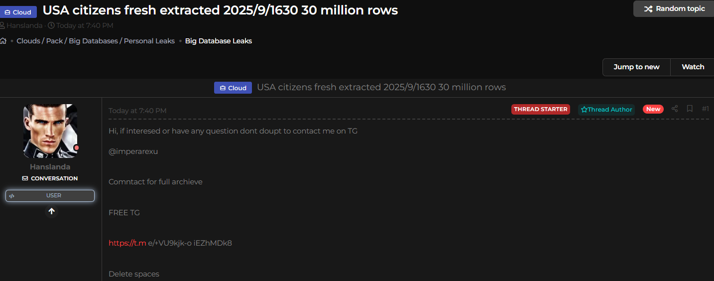 涉嫌从美国泄露公民数据-xLab 威胁情报
