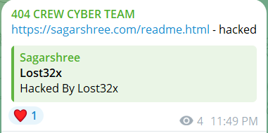 404船员CYBER团队瞄准Sagar shree家具网站-xLab 威胁情报