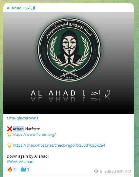 Al Ahad瞄准4chan网站-xLab 威胁情报