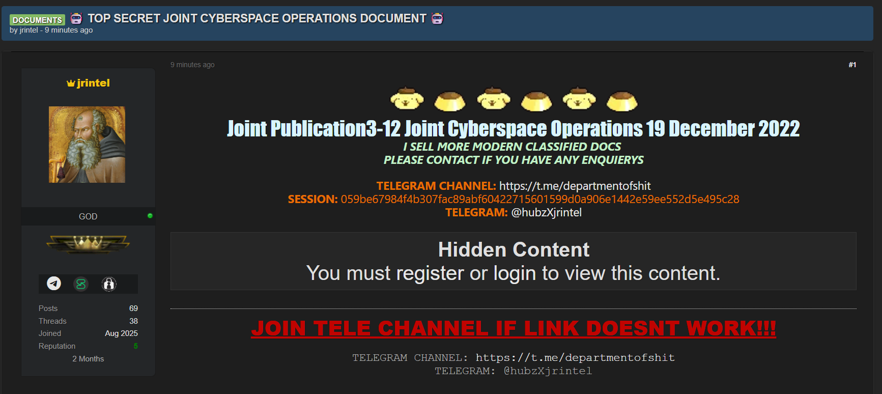 涉嫌泄露绝密联合网络空间行动文件-xLab 威胁情报