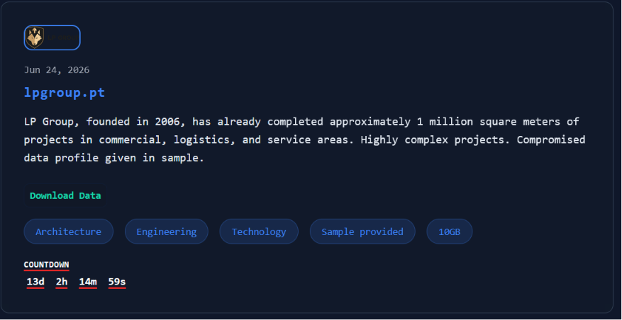 LP Group falls victim to Nova ransomware-xLab 威胁情报