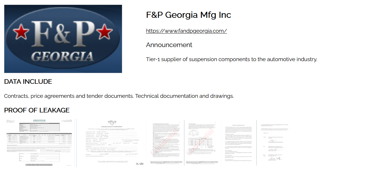 F&P Georgia成为Nitrogen勒索软件的受害者-xLab 威胁情报