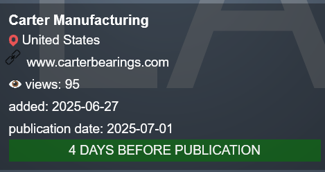 CARTER Manufacturing成为PLAY勒索软件的受害者-xLab 威胁情报
