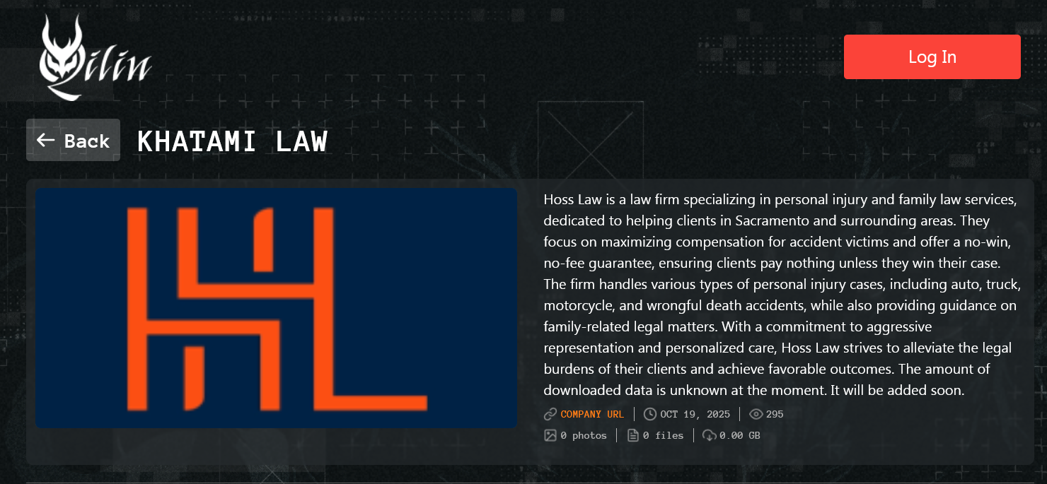 哈塔米法律成为Qilin勒索软件的受害者-xLab 威胁情报