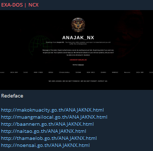 EXA-DOS | NCX targets the website of Ban Noen Subdistrict Administrative Organization-xLab 威胁情报